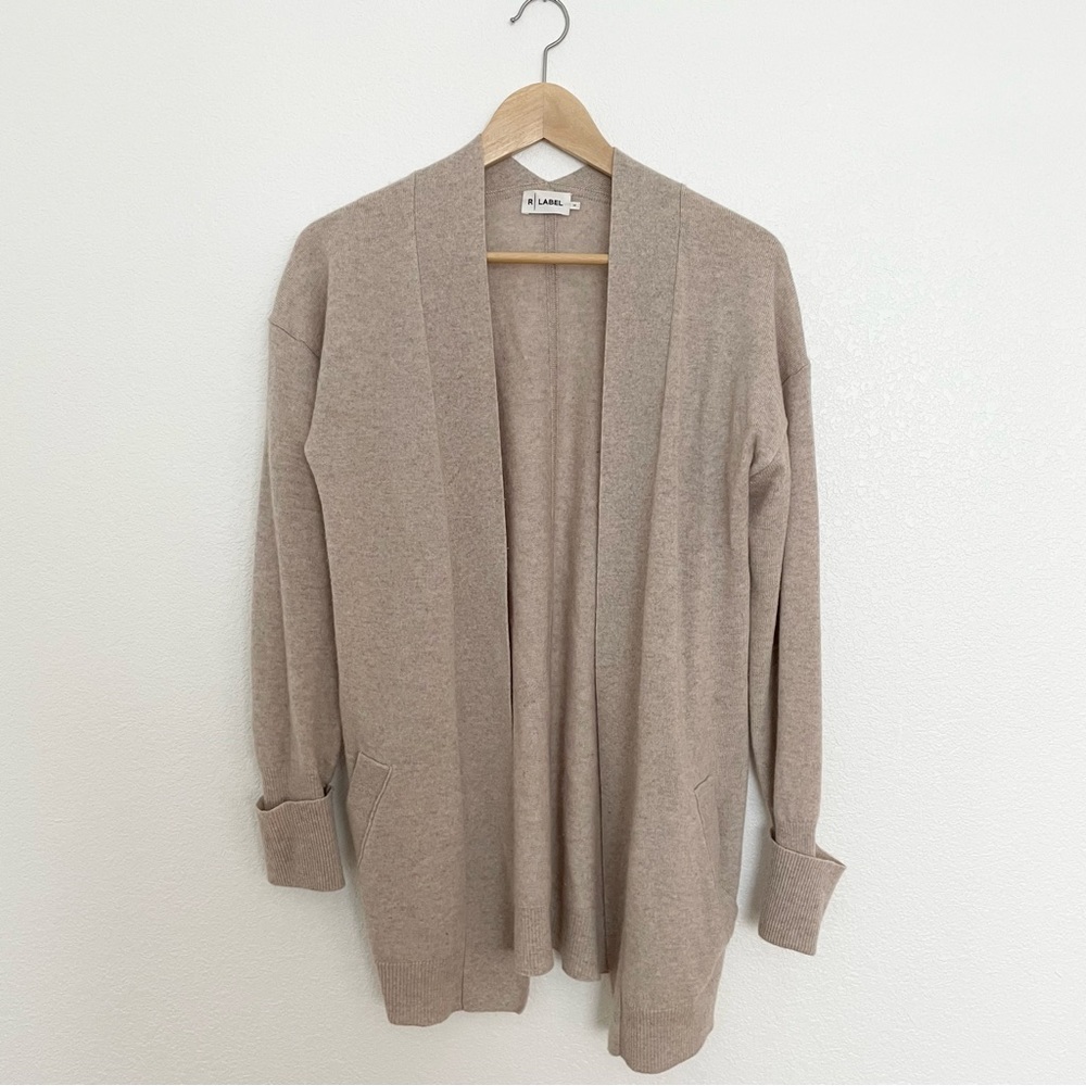 The Reset Cashmere open front cardigan, size M